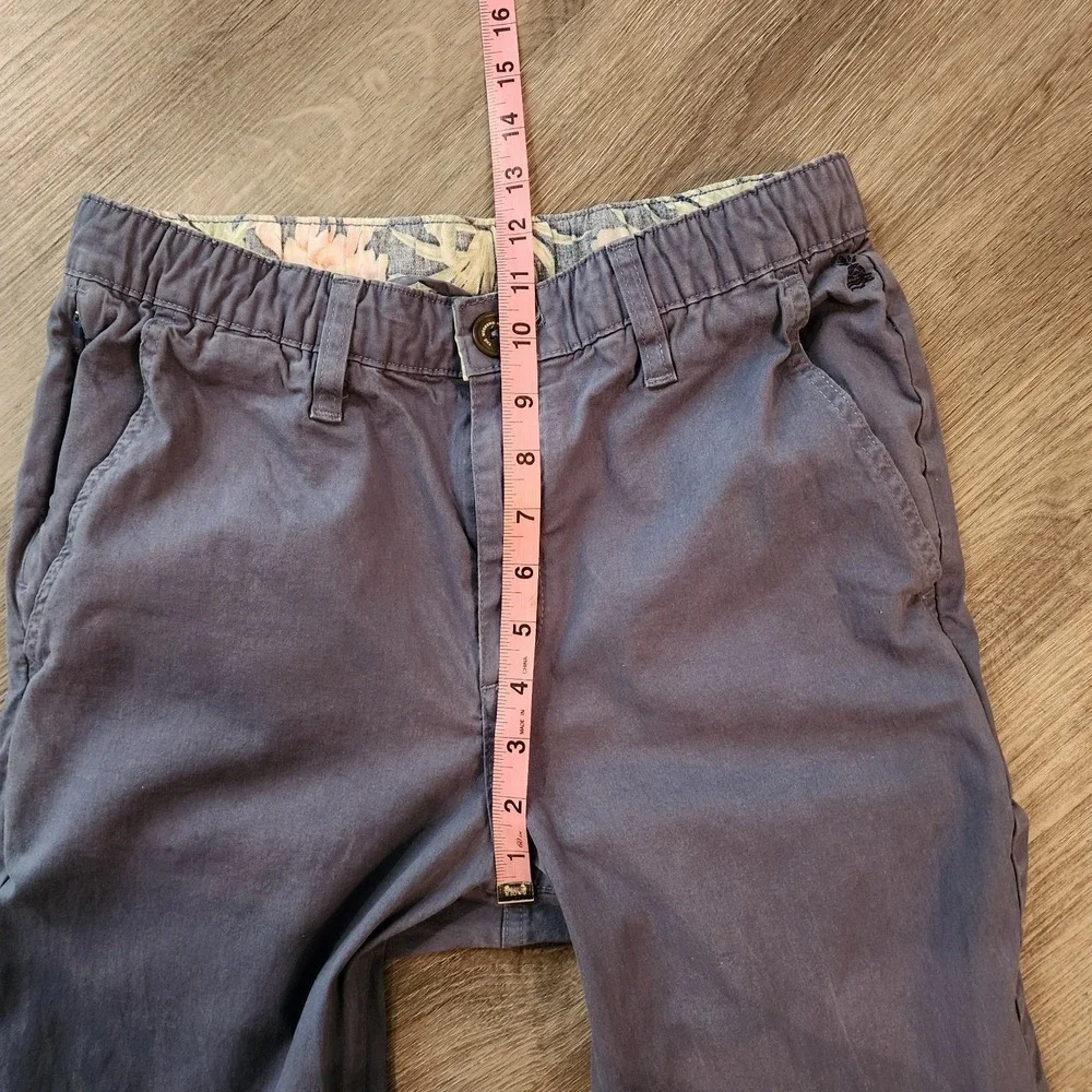 Chubbies True Blues Pants Men S Twill Floral Cuff Tropical Cuff Preppy Coastal - Picture 15 of 16